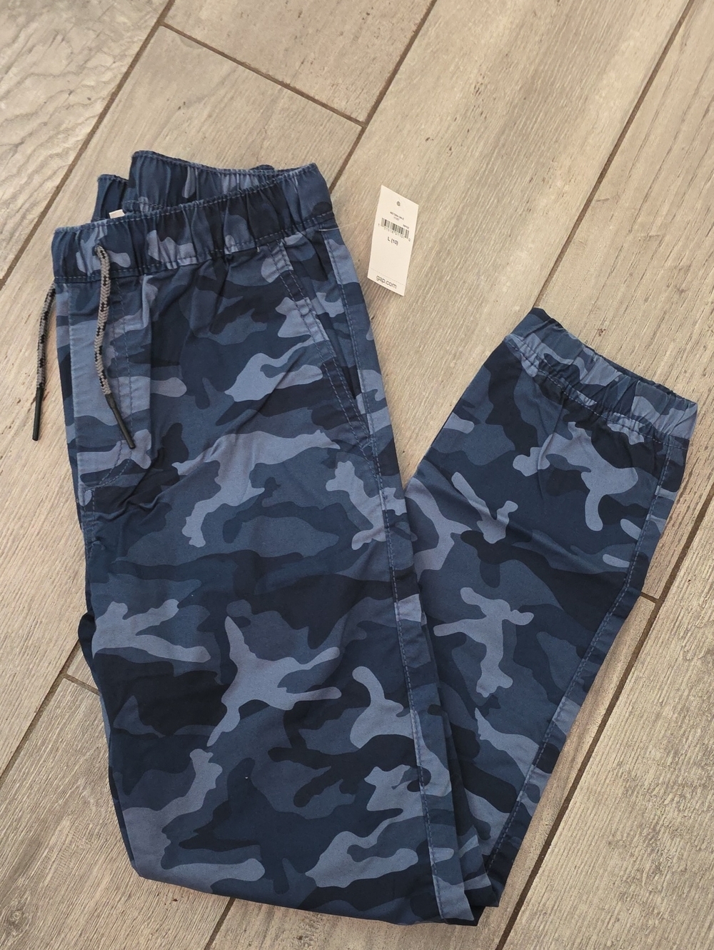 GAP Blue Camo Jogger Pants